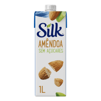 Bebida Vegetal Silk Amêndoa Sem Açúcar 1L
