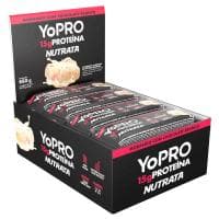 Barra de Proteínas YoPRO e Nutrata Morango com Chocolate Branco 15g - 12 unidades
