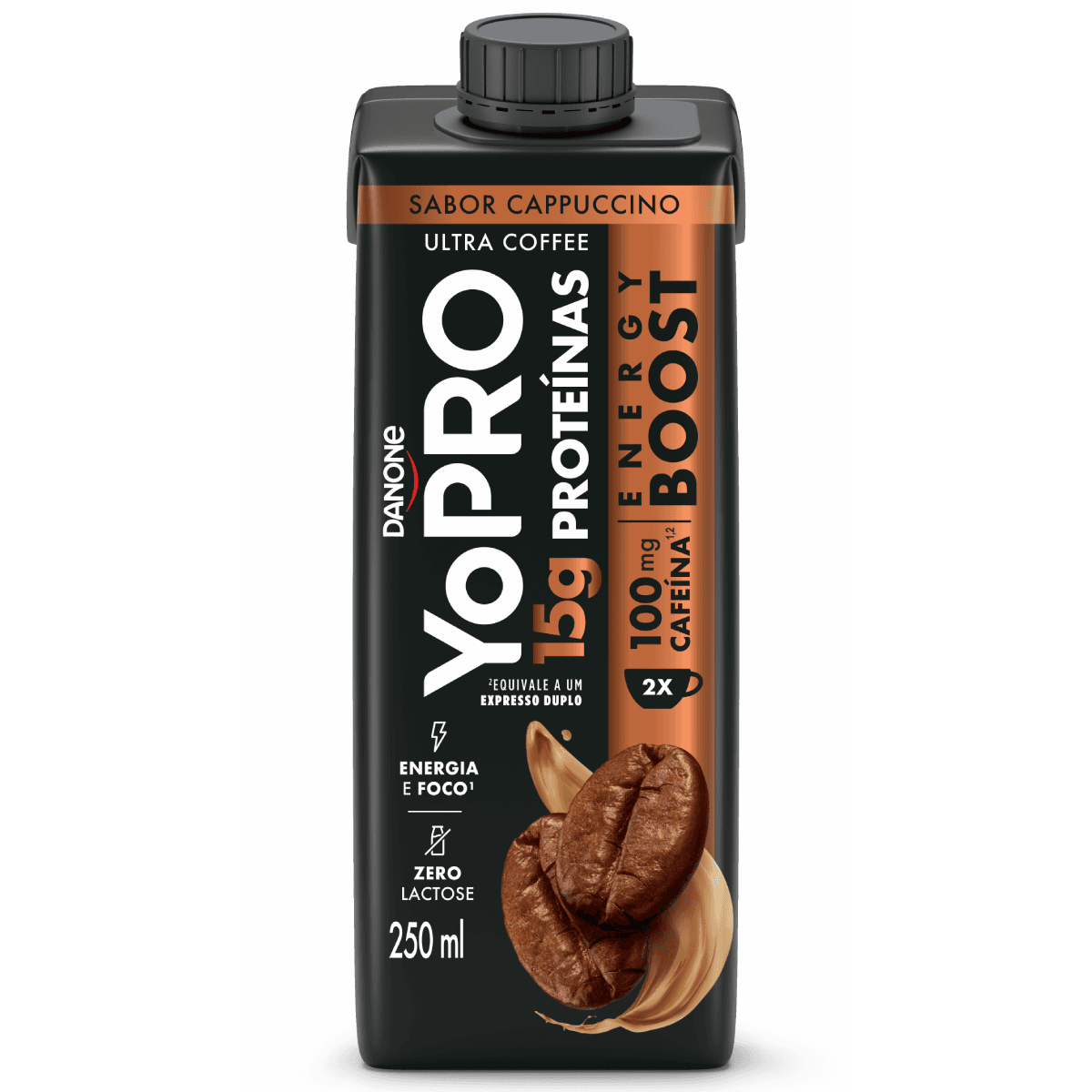 YoPRO Energy Boost Cappuccino com 15g de proteínas